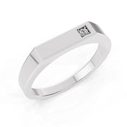 Minimalist Square Diamond Band