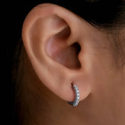 Spark Circle Diamond Earrings