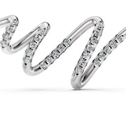 Diamond Script Curve-With chain