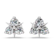 Trinity Gleam Diamond Studs