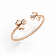 Heart To Heart Bracelet - 18Kt Rose Gold vermeil