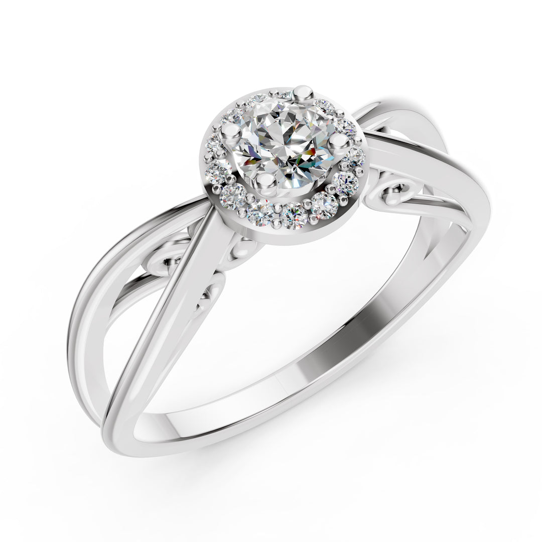 Radiant Halo Love Ring