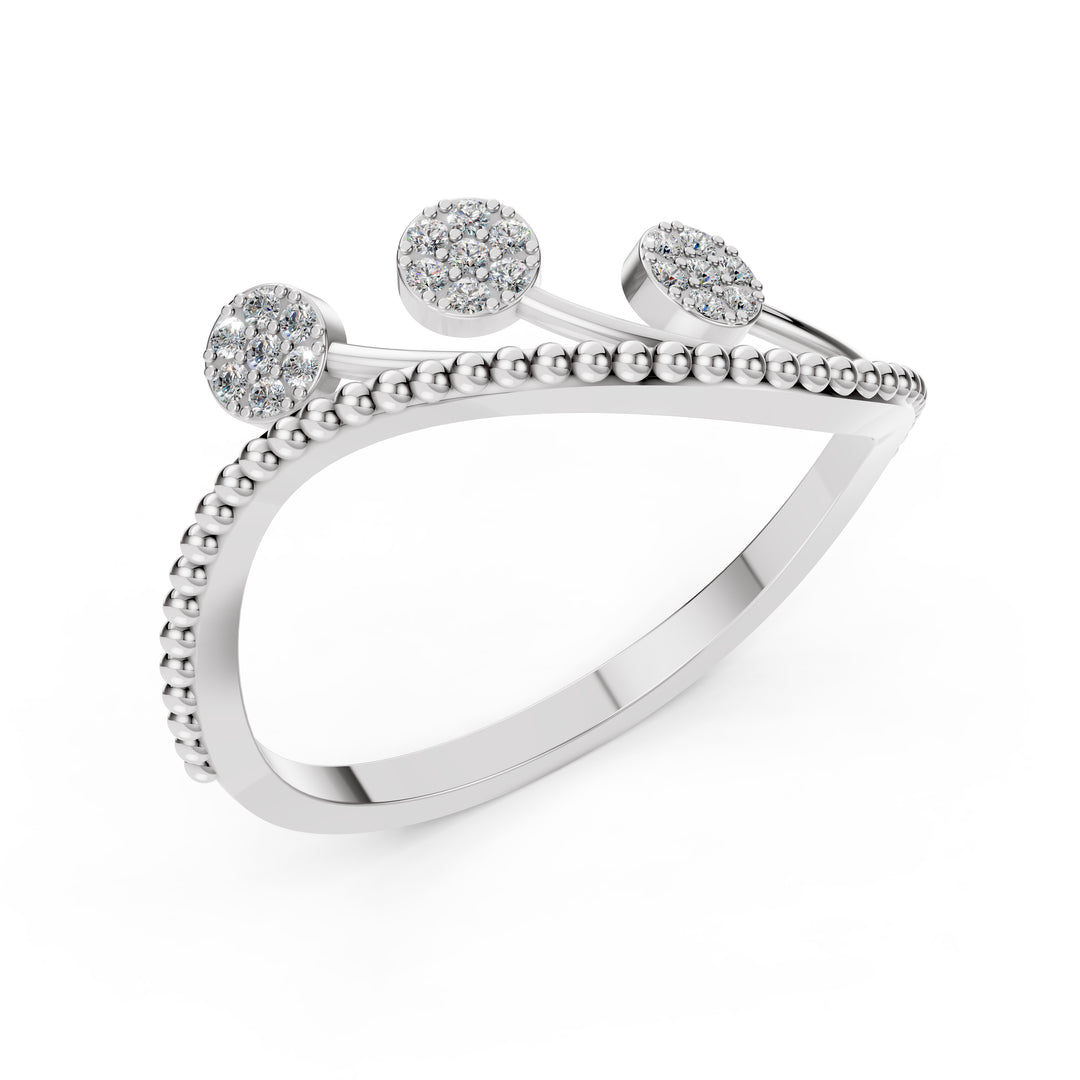 Trinity Orbit Diamond Ring