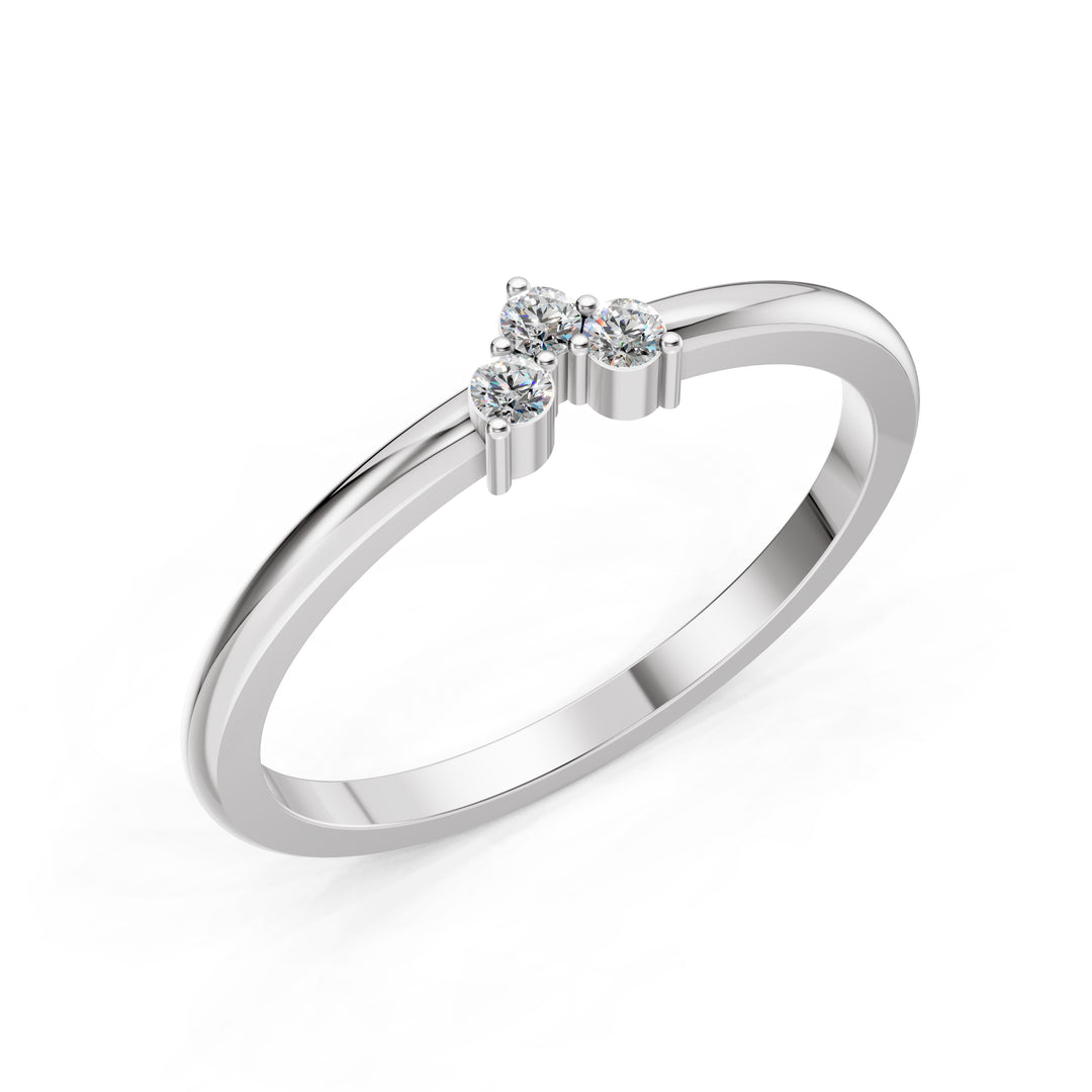 Petite Butterfly Diamond Ring