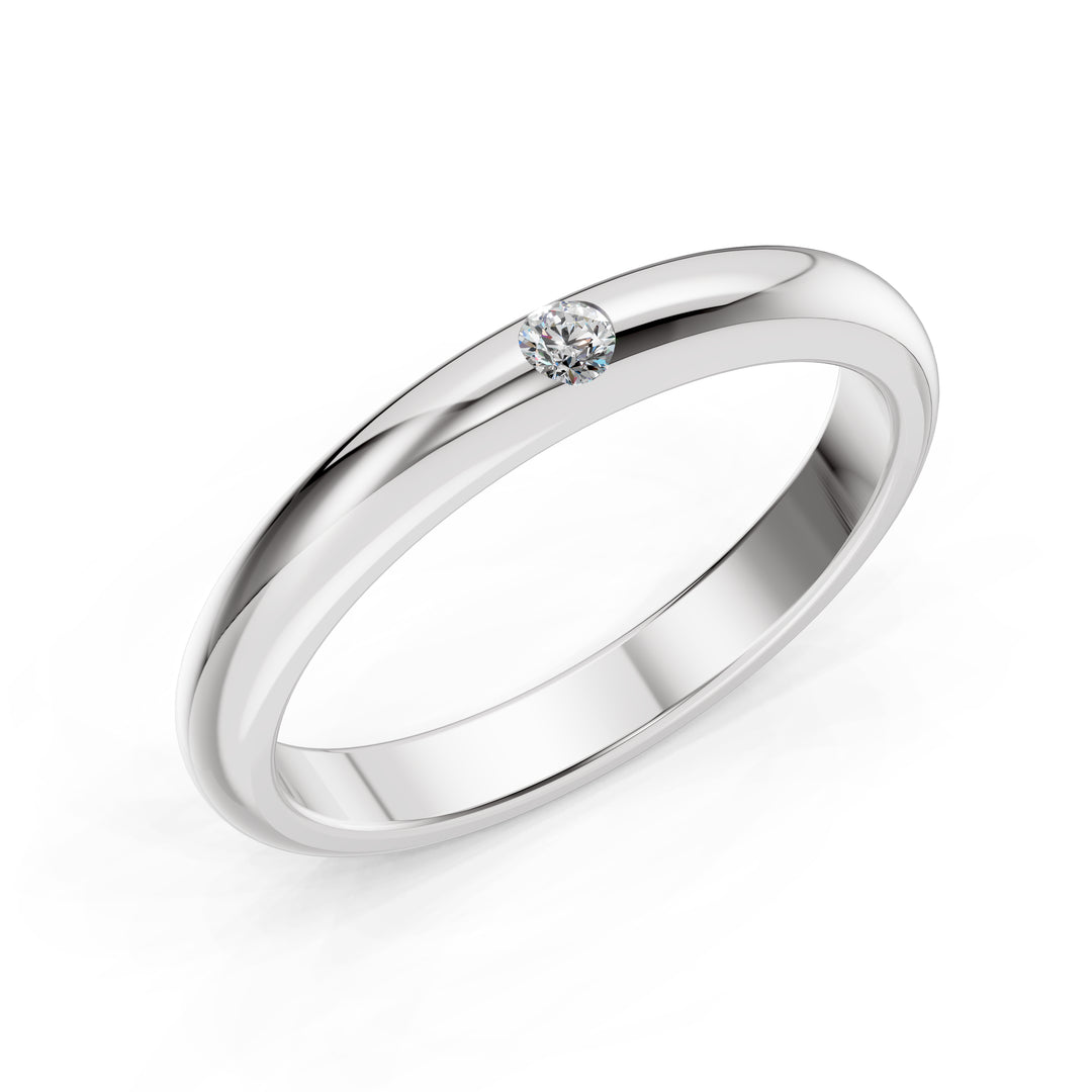 Timeless Solitaire Diamond Band