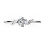 Load image into Gallery viewer, Grace Cluster Twist Ring
