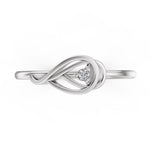 Load image into Gallery viewer, Whisper Knot Solitaire Ring
