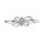 Load image into Gallery viewer, Flora Charm Petite Diamond Ring
