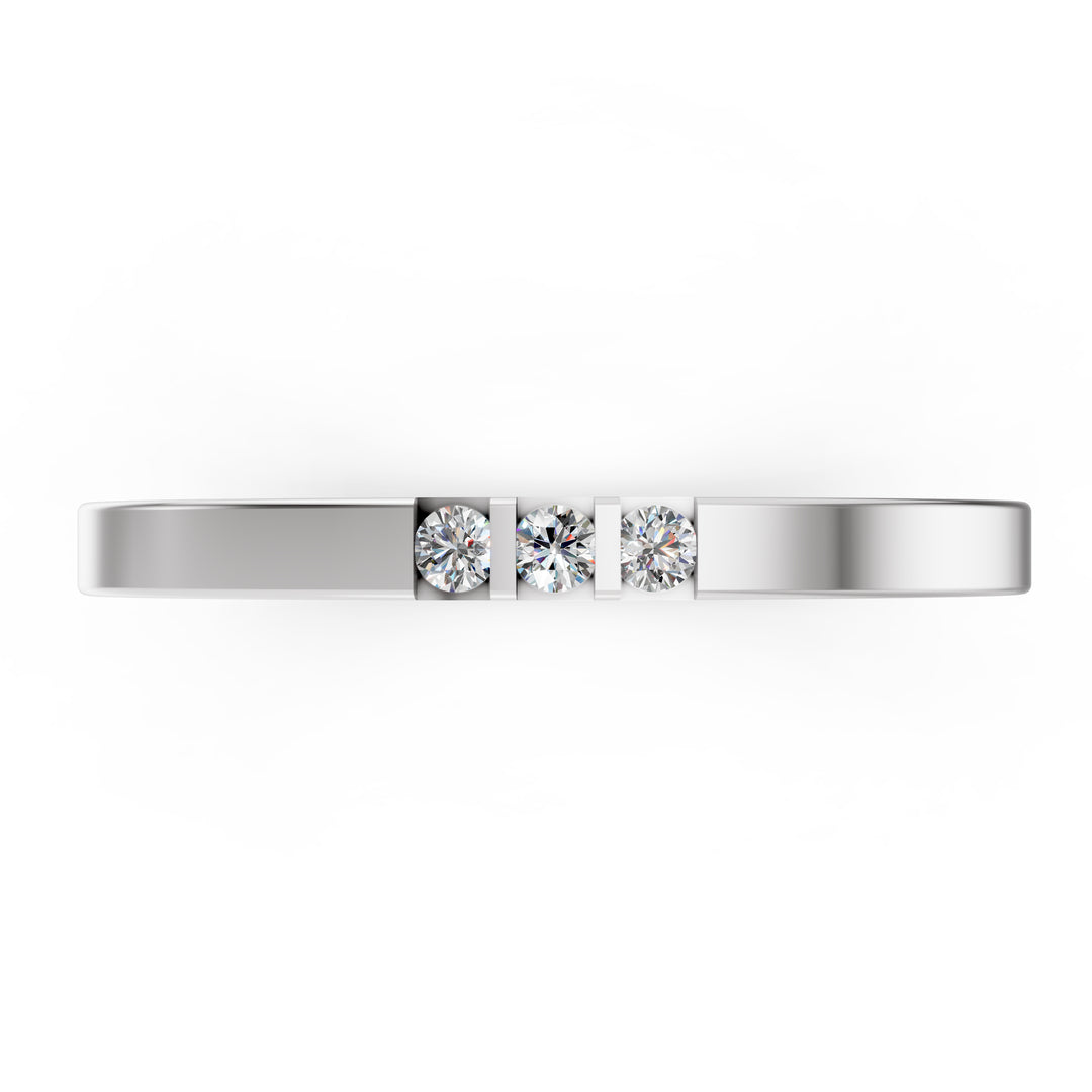 Trio Spark Sleek Diamond Band