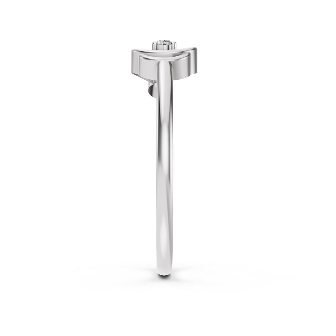 Whisper Knot Solitaire Ring