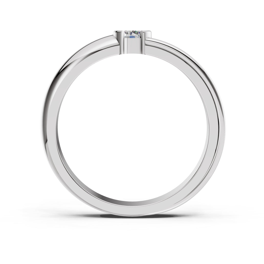 The Triline Solitaire Ring