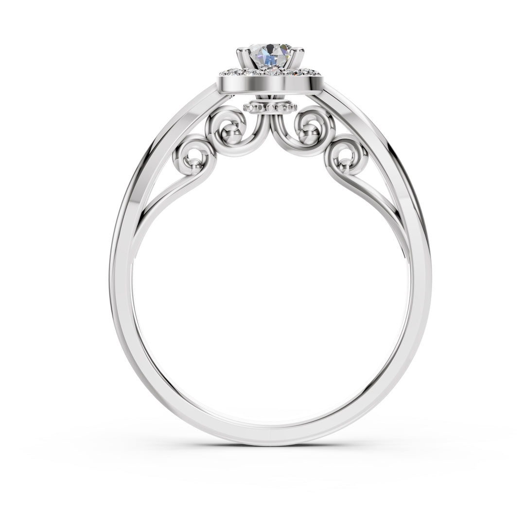 Radiant Halo Love Ring