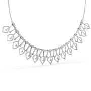 The Elara Leaf Cascade Necklace