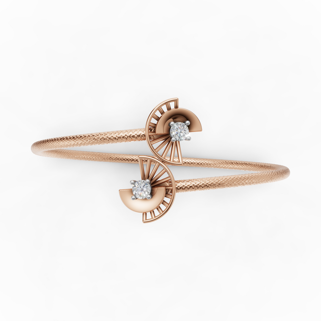 Sunray Spark Bracelet - 18Kt Rose Gold Vermeil