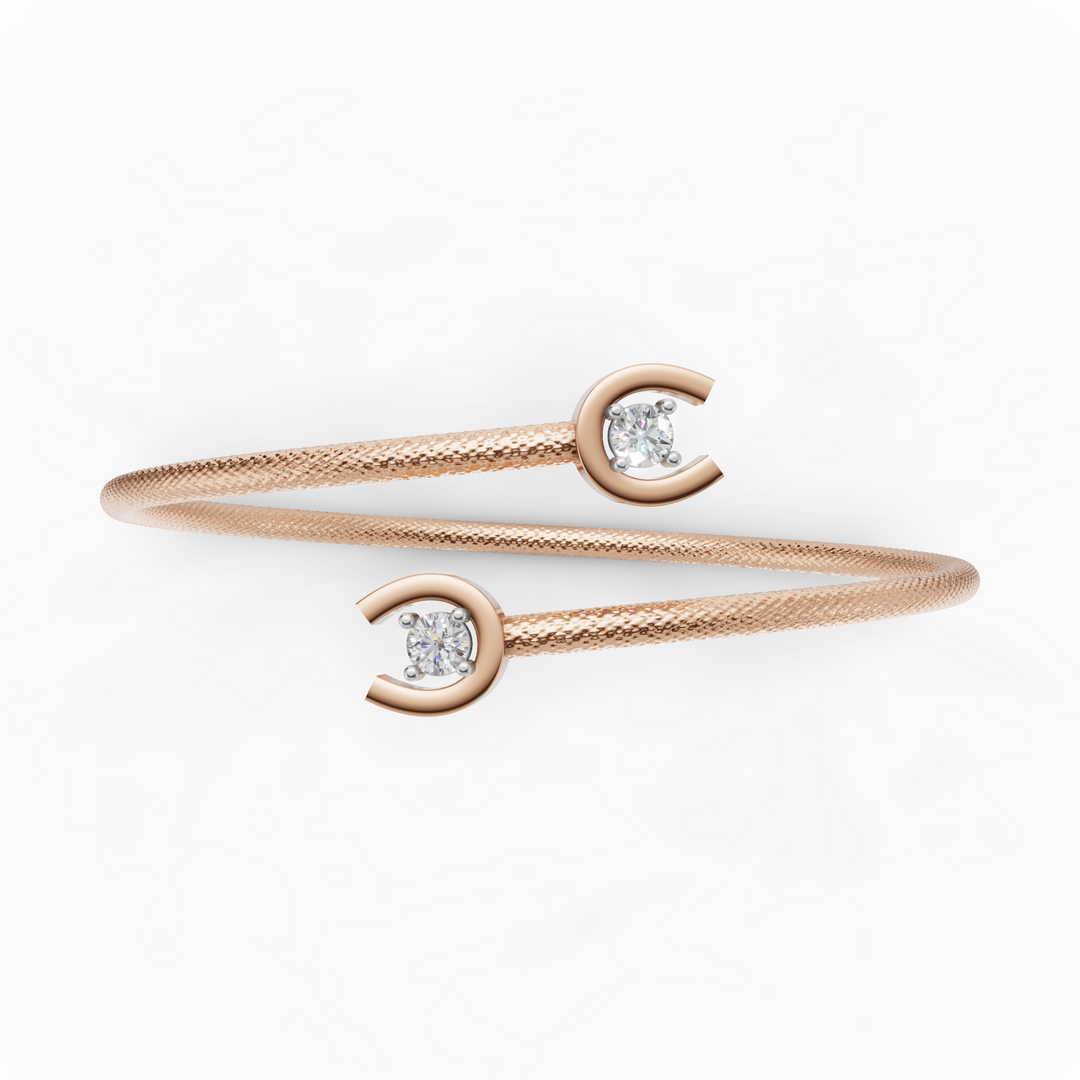 Infinity Bond Bracelet - 18Kt Rose Gold vermeil