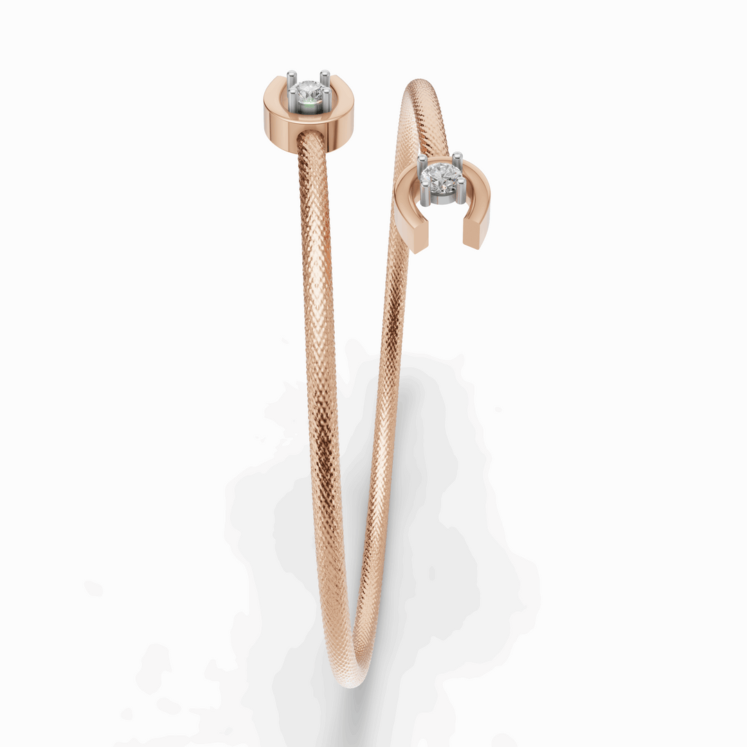 Infinity Bond Bracelet - 18Kt Rose Gold vermeil