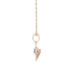 Load image into Gallery viewer, Diamond Sunburst Pendant(without chain) - 18Kt Rose Gold vermeil
