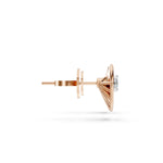 Load image into Gallery viewer, Diamond Sunburst Stud Earrings - 18Kt Rose Gold vermeil
