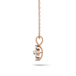Load image into Gallery viewer, Flower Diamond Cluster Pendant(without pendant) - 18Kt Rose Gold vermeil

