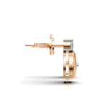 Load image into Gallery viewer, Luck &amp; Sparkle Diamond Earring - 18Kt Rose Gold vermeil
