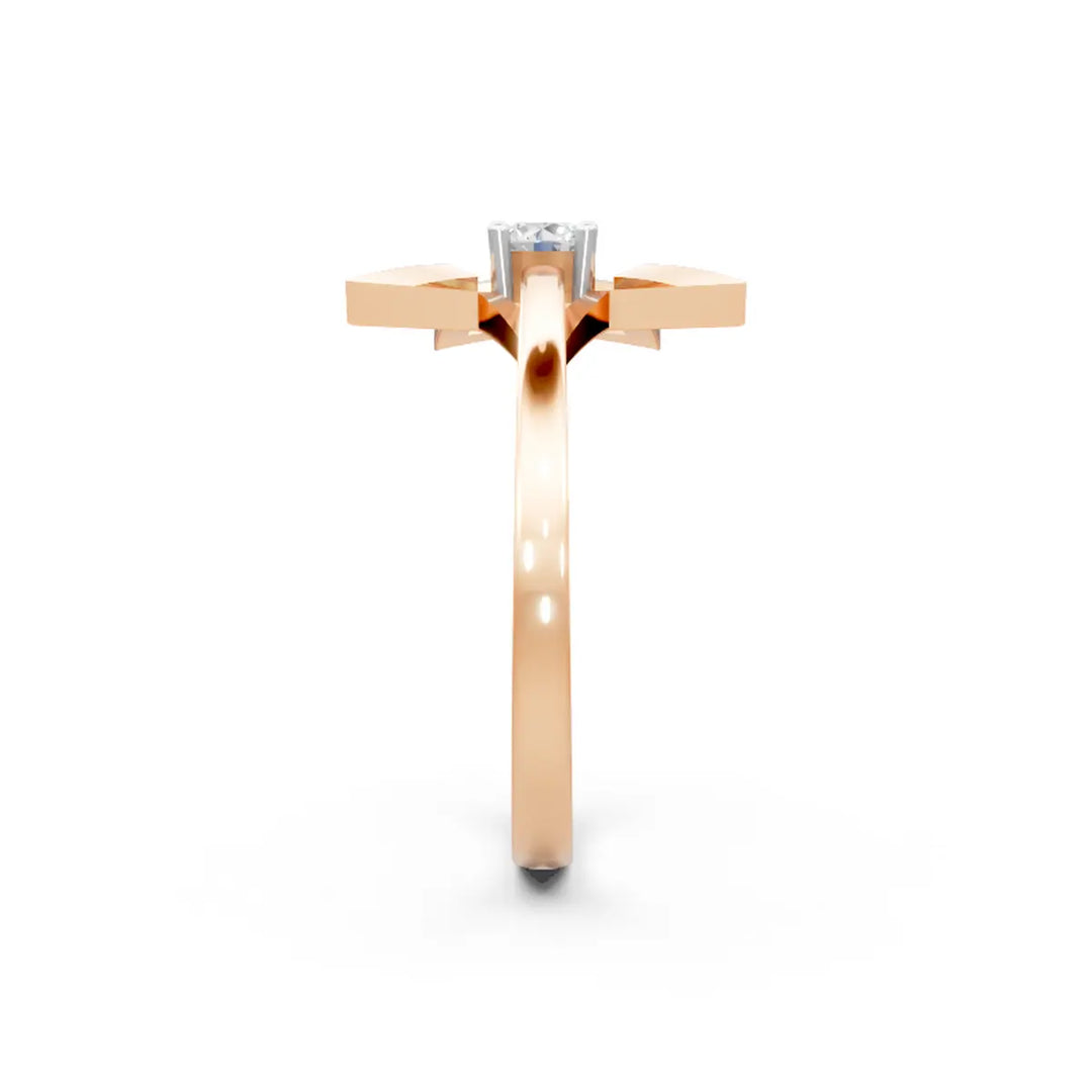 Wish Upon A Star Ring - 18Kt Rose Gold vermeil