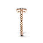 Load image into Gallery viewer, Gold Twin Drop Rings - 18Kt Rose Gold vermeil
