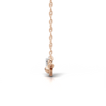 Load image into Gallery viewer, Evil Eye Diamond Pendant(without chain) - 18kt Rose Gold vermeil
