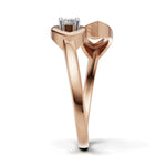 Load image into Gallery viewer, Evil Eye Ring - 18Kt Rose Gold vermeil
