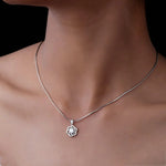 Load image into Gallery viewer, Celestia Bloom Diamond Pendant-With chain
