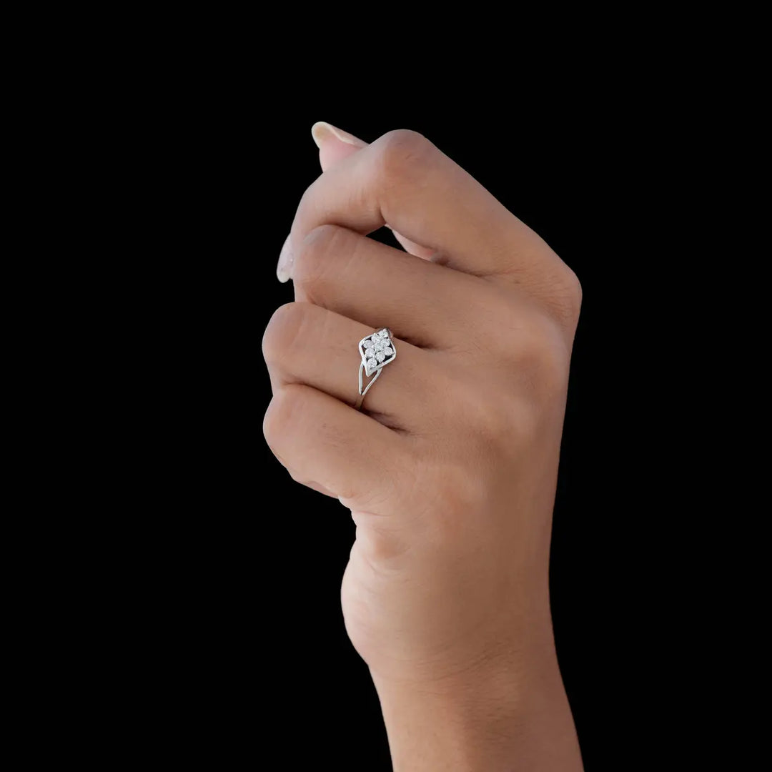 Radiant Petal Diamond Ring