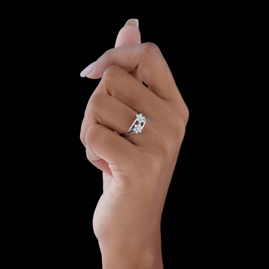 Duo Bloom Diamond RIng