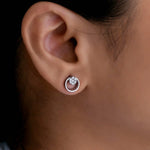 Load image into Gallery viewer, Radiant Halo Diamond Studs
