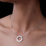 Load image into Gallery viewer, Twilight Bloom Pendant-With chain
