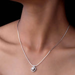 Load image into Gallery viewer, Celestia Halo Pendant-With chain
