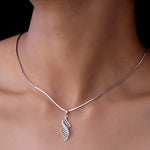 Load image into Gallery viewer, Aurora Wave Pendant-With chain
