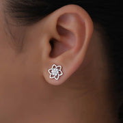 Aarvi Floral Diamond Studs