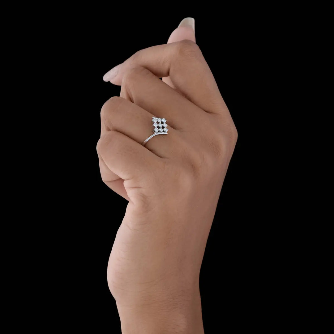 Regalia Grid Diamond Ring