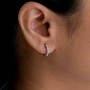 Spark Circle Diamond Earrings