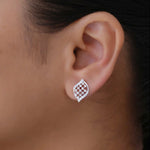 Load image into Gallery viewer, Lattice Elegance Diamond Earrings
