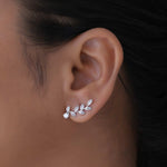 Load image into Gallery viewer, Elowen Leaf Diamond Climbers

