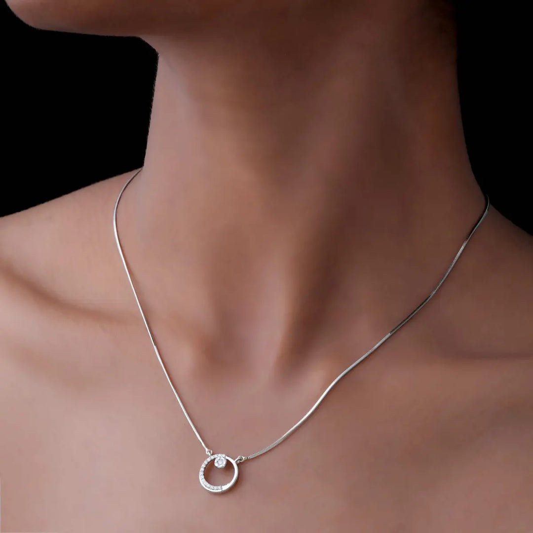 The Eclipse Halo Pendant-With chain