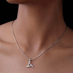 Load image into Gallery viewer, Astra Geometric Diamond Pendant -With chain
