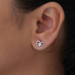Load image into Gallery viewer, Sweetheart Diamond Stud Earrings
