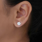 Load image into Gallery viewer, Blossam Radiant Diamond Studs
