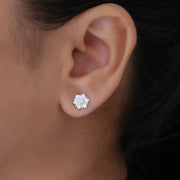 Blossam Radiant Diamond Studs