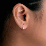 Load image into Gallery viewer, Twist Aura Diamond Hoops
