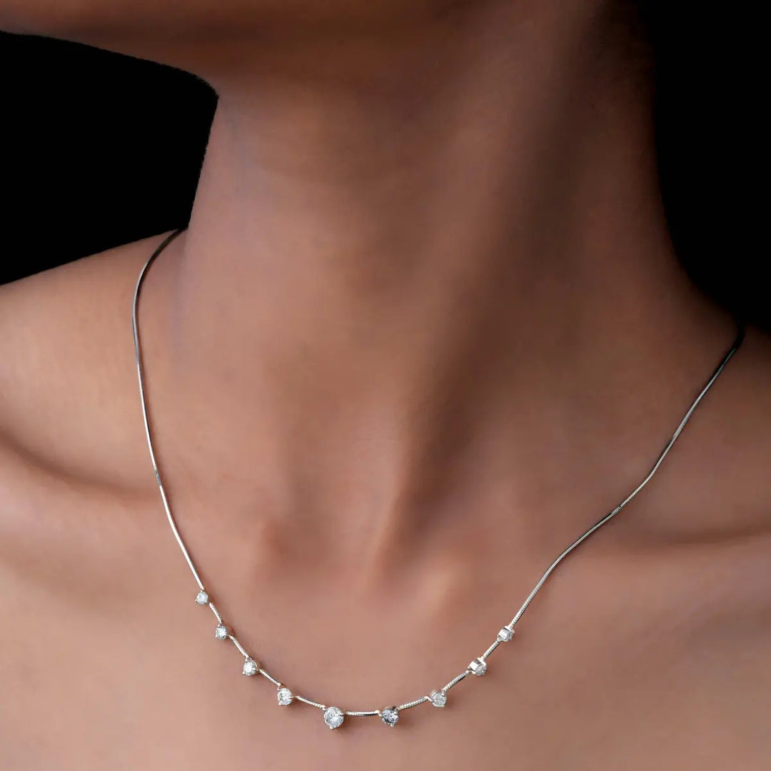 The Lyra Petite Drop Necklace