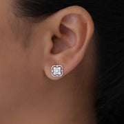 Aurelia Clover Diamond Studs