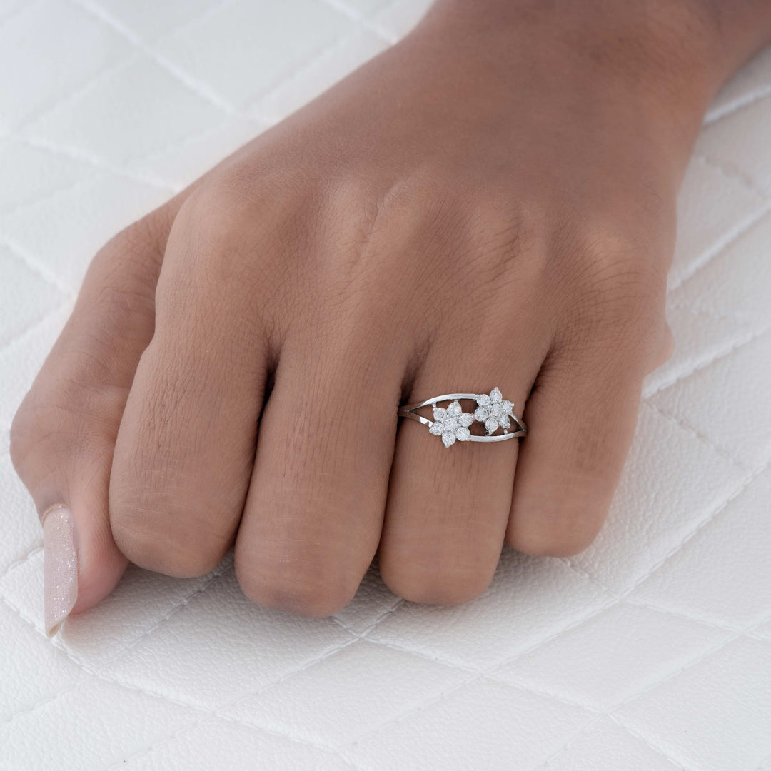 Duo Bloom Diamond RIng