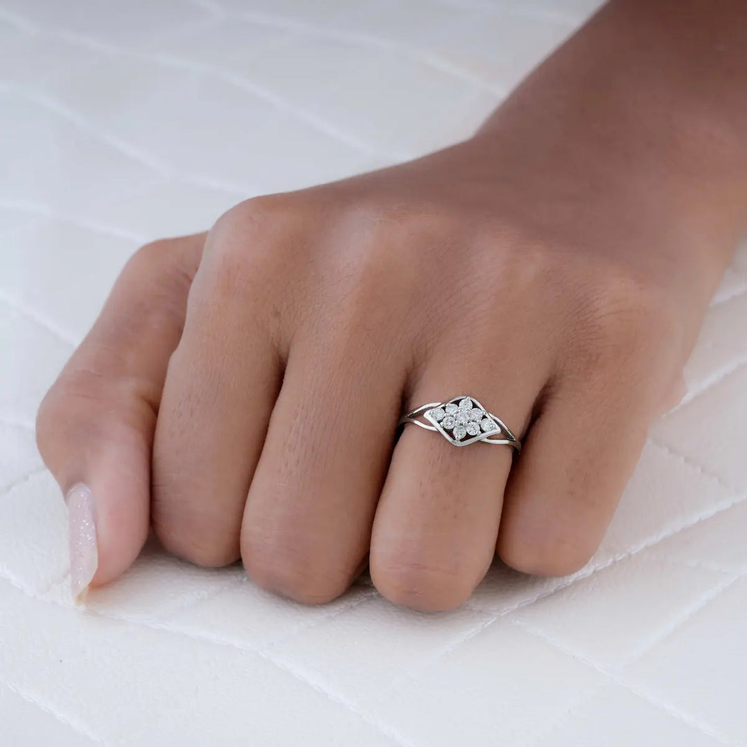 Radiant Petal Diamond Ring